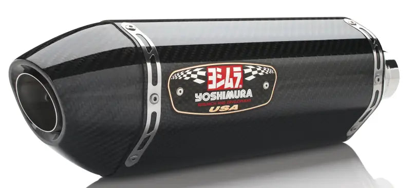 YOSHIMURA Exhaust Race R 77 Slip On Ss Cf Cf Dual for Powersports