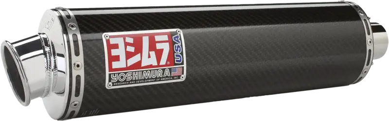 Carbon fiber motorcycle exhaust muffler with chrome tip for Exhaust Race RS3 Slip on Exhaust Race