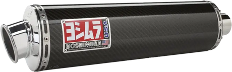 Carbon fiber motorcycle exhaust muffler with chrome tip for Exhaust Race RS3 Slip on Exhaust Race