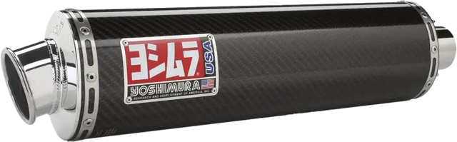 Carbon fiber motorcycle exhaust muffler with chrome tip for Exhaust Race RS3 Slip on Exhaust Race