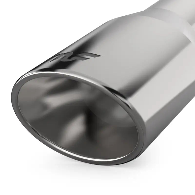 Polished stainless steel exhaust tip from Dual Split Rear Exhaust System Kit Stainless Steel