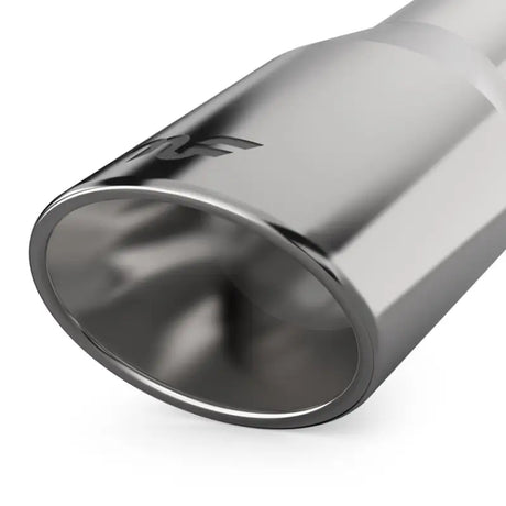 Polished stainless steel exhaust tip from Dual Split Rear Exhaust System Kit Stainless Steel