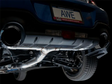 Exhaust System Kit Stainless Steel; Without Muffler; Single With Dual Outlet; Rear Exit; 5 Inch Diamond Black Tips