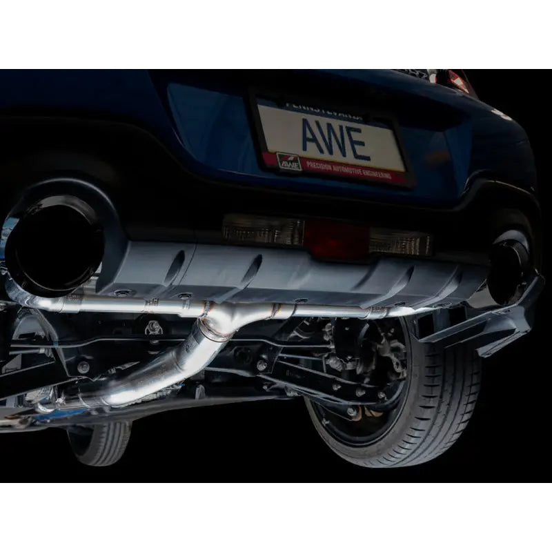 Keystone 3020-33279 Exhaust System Kit Stainless Steel; Without Muffler; Single Exhaust With Dual Outlet; Rear Exit; 5 Inch Diamond Black Tips