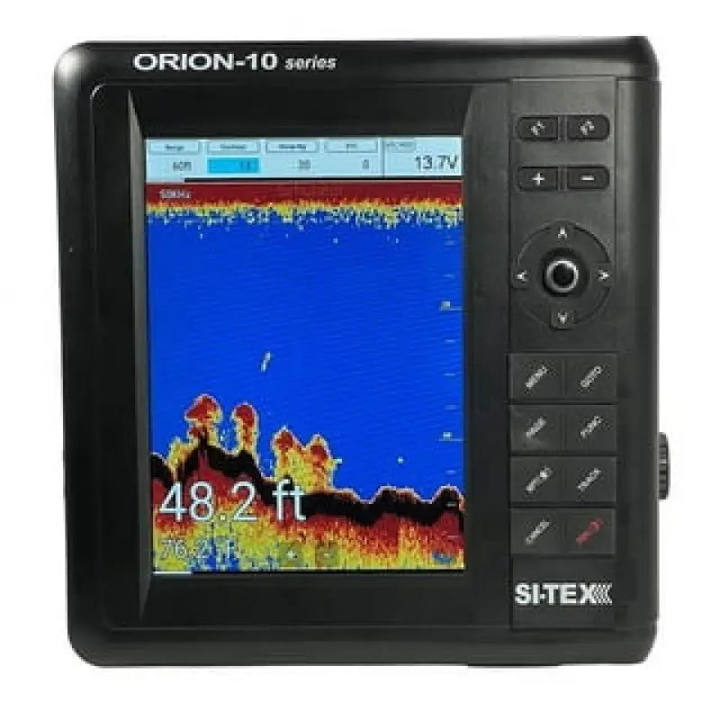 Black fish finder device compatible with EXNAVPROWU Si-Tex Chart Plotter with External GPS