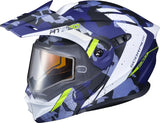 95-1617-SD SCORPION EXO Exo At950 Cold Weather Helmet Outrigger Matte Blue 2x (Dual)