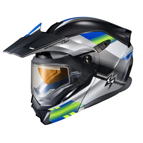 Exo At950 Cold Weather Helmet Zec Blue/Hi Viz Lg (Electric) - Powersports