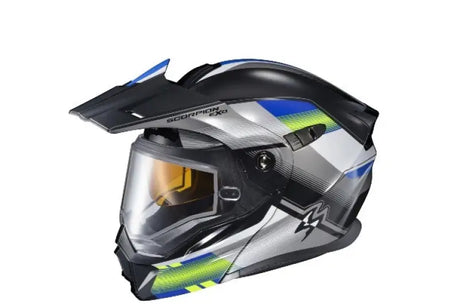 Exo At950 Cold Weather Helmet Zec Blue/Hiviz 3x (Dual Pane)