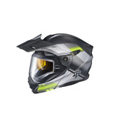 Exo At950 Cold Weather Helmet Zec Grey/Hi Viz 2x (Dual Pane) - Powersports