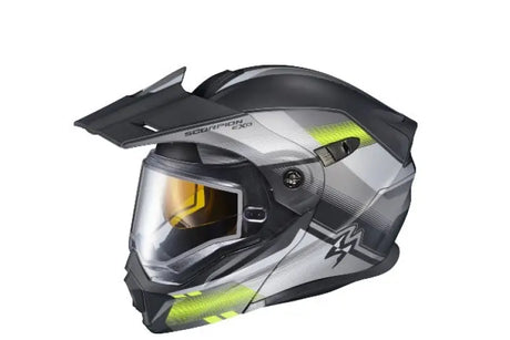 Exo At950 Cold Weather Helmet Zec Grey/Hi Viz 2x (Dual Pane)