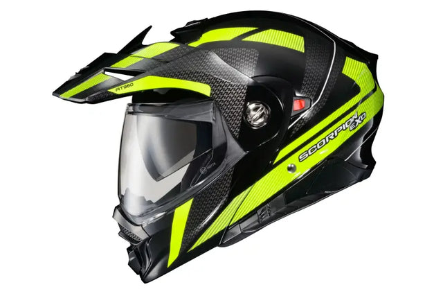 SCORPION EXO Exo At960 Modular Helmet Hicks Black/Hi Vis 3x