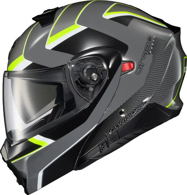 Gray and black Transformer Helmet with neon yellow accents and advanced polycarbonate shell