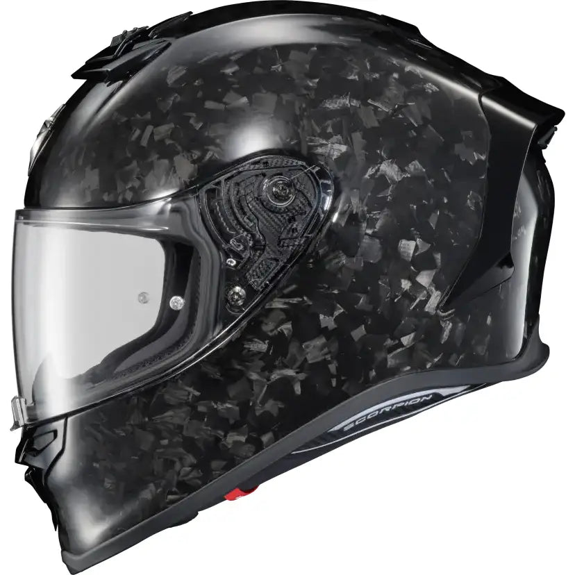 Exo R1 Air Full Face Helmet Carbon Onyx Gloss Black 2x - SCORPION EXO