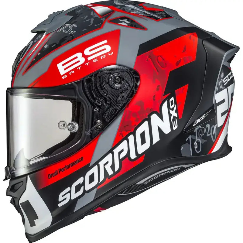 SCORPION EXO Exo R1 Air Full Face Helmet Quartararo Red 2x