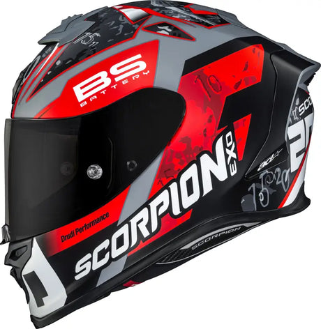 Exo R1 Air Full Face Helmet Quartararo Red Lg 