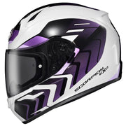 Exo R320 Full Face Helmet Alchemy White/Purple Md - SCORPION EXO