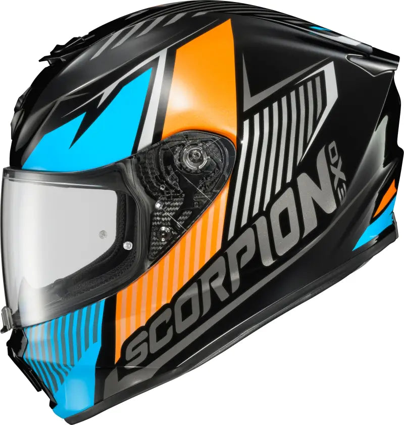 Exo R330 Full Face Helmet Hawker Light Blue Md - SCORPION EXO