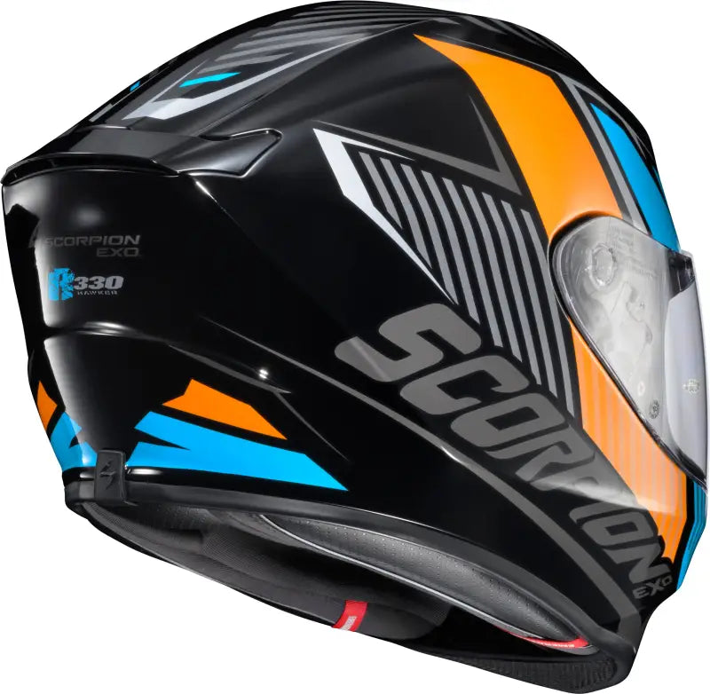 Exo R330 Full Face Helmet Hawker Light Blue Md - SCORPION EXO