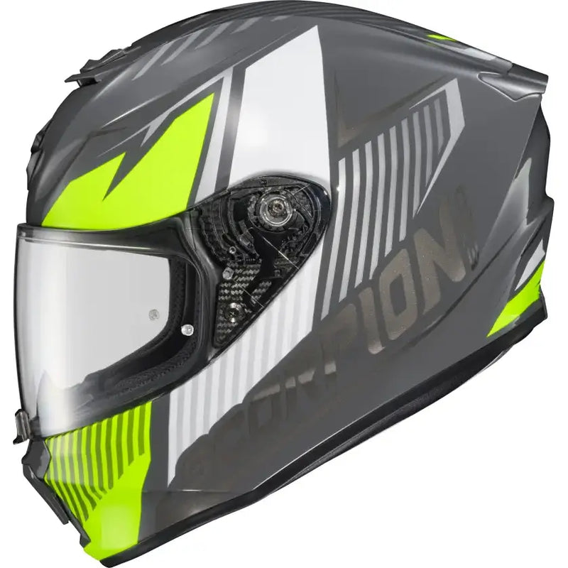 Exo R330 Full Face Helmet Hawker Hi Viz Lg - SCORPION EXO