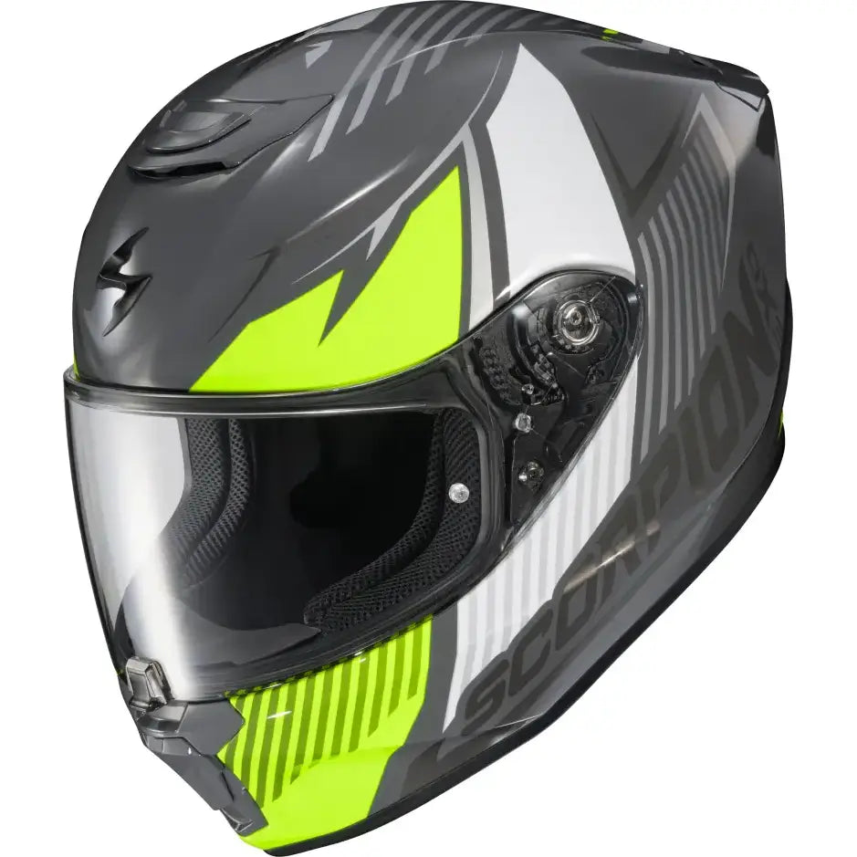 Exo R330 Full Face Helmet Hawker Hi Viz Lg - SCORPION EXO