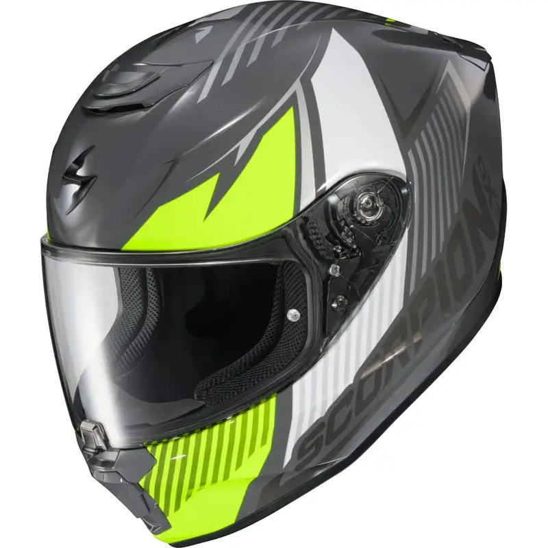 Exo R330 Full Face Helmet Hawker Hi Viz Lg - SCORPION EXO