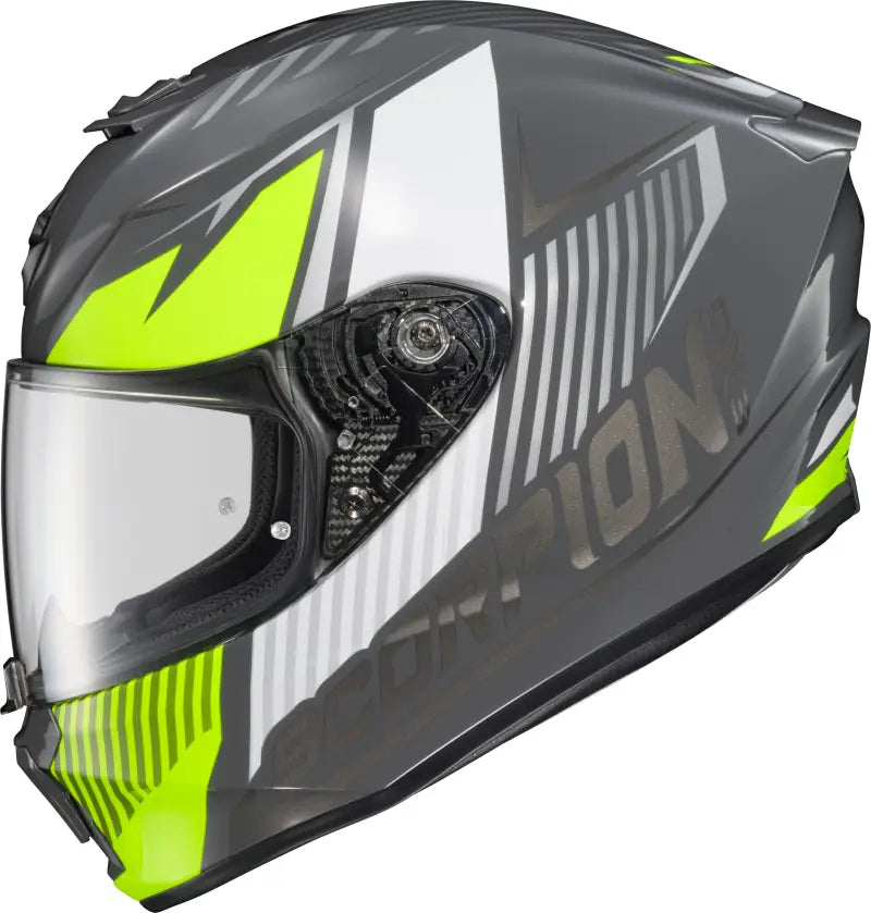 Exo R330 Full Face Helmet Hawker Hi Viz 2x - SCORPION EXO