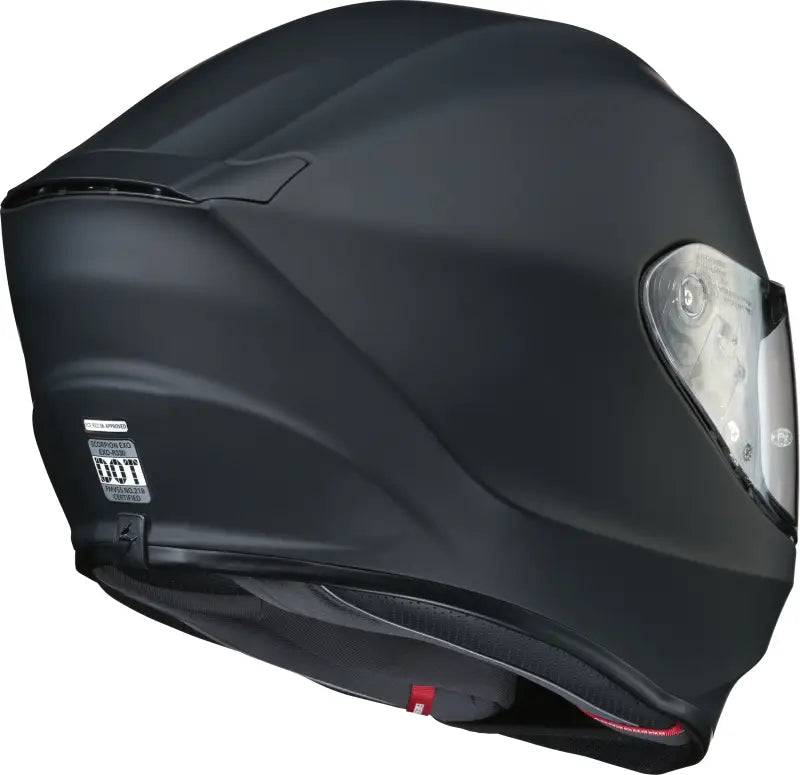 Exo R330 Full Face Helmet Solid Matte Black 3x - SCORPION EXO