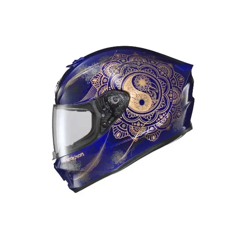 Exo R420 Full Face Helmet Namaskar Blue Md