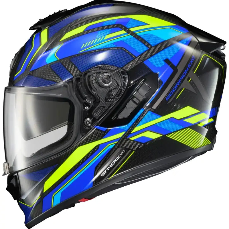 Exo St1400 Evo Carbon Helmet Hex Gloss Blue 2x
