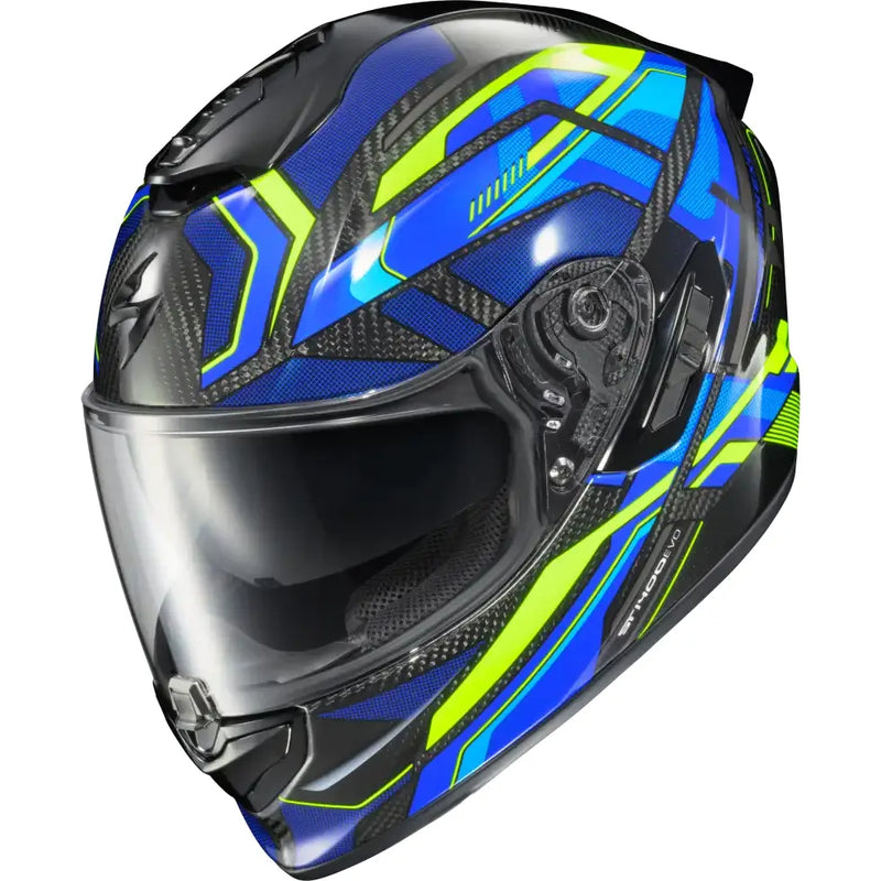 Exo St1400 Evo Carbon Helmet Hex Gloss Blue Sm