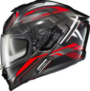 Red, white, gray Exo St1400 Evo Carbon Helmet with sun visor and Everclear no-fog