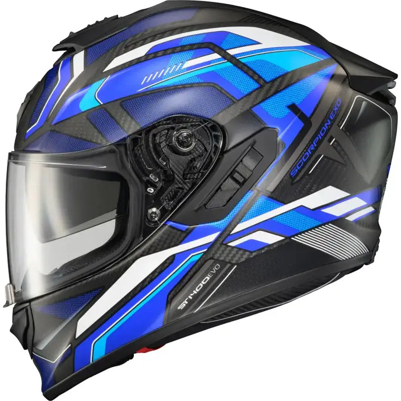 Exo St1400 Evo Carbon Helmet Hex Matte Blue Xl