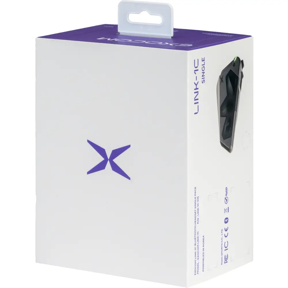 Exocom EXO-COM Link-1C Bluetooth Communicator Audio/Visual/Communication EC-Link1C-S - Link-1C Single Pack