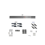 Exposed Rack 8-00-7670-BK Roof Rack Kit, versatile and sturdy for RV, automotive, off-road, and marine uses. Includes all installation components for ample cargo space and sleek black finish. Ideal for truck accessories, interior, truck bed, and RV parts. Cargo Management, AVADA - Best Sellers, Must Haves