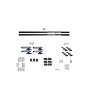 Exposed Rack 8-00-8660-BK Roof Rack Kit for secure outdoor gear transport with sleek black design, suitable for RV, Automotive, Powersports, off-road, marine, exterior, truck accessories, interior, truck bed, rv parts, Cargo Management, AVADA - Best Sellers, Must Haves