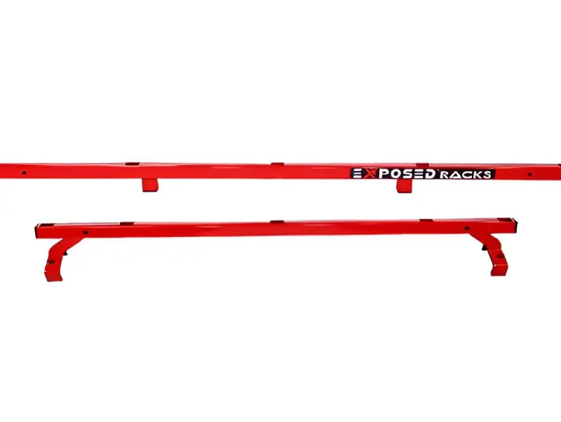 Red exposed rack roof rack kit 8-00-9704-RD with black lettering