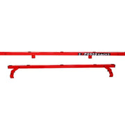 Red exposed rack roof rack kit 8-00-9704-RD with black lettering