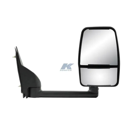 Exterior Mirror OEM Replacement; Single; Dual Lens; Black; With PTM Housing; Manual; Foldaway; Without Heated Mirrors;
