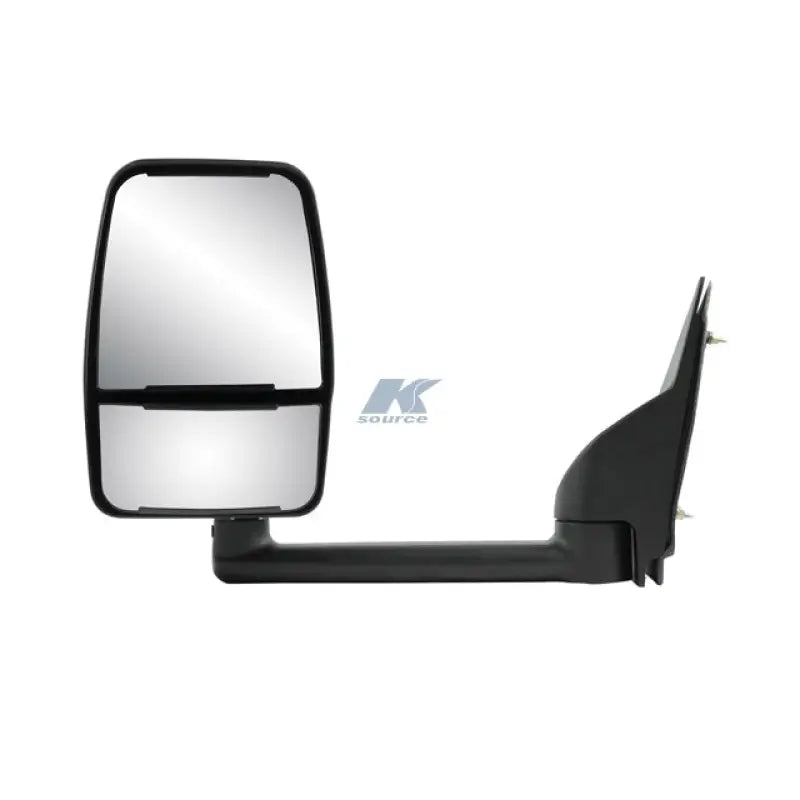 Exterior Mirror OEM Replacement; Single; Dual Lens; Black; With PTM Housing; Manual; Foldaway; Without Heated Mirrors;