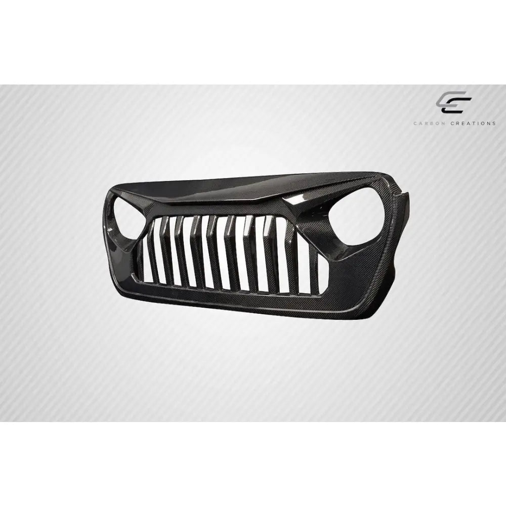 Extreme DIM. Premium Glossy UV Protectant Finish Grille 116320 - 2019-2021 Jeep Wrangler JL Gladiato