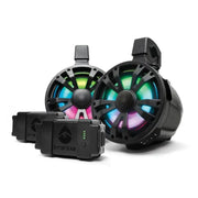 Extrmtower 2 Pk 8 Spkr 2 Amp Speakers + 2 Batteries Blk - ECOXGEAR