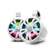 Extrmtower 2 Pk 8 Spkr 1 Amp 1 Amp + 1 Non Amp Spkr Wht - ECOXGEAR