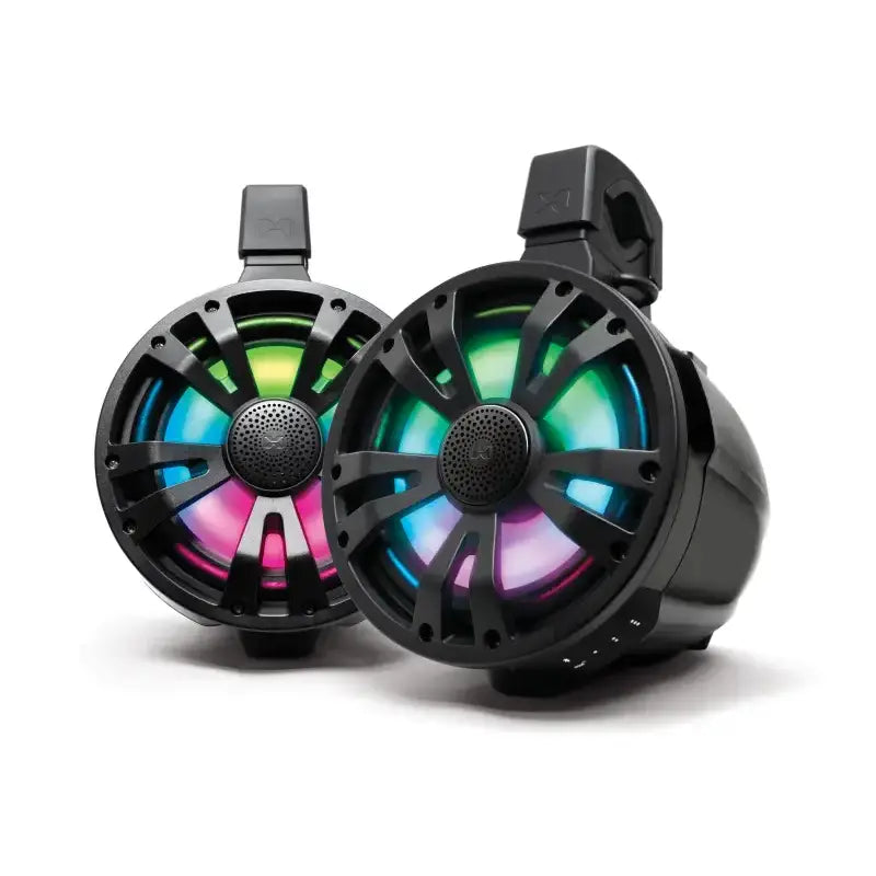 Extrmtower 2 Pk 8 Spkr 2 Non Amplified Speakers Blk - ECOXGEAR
