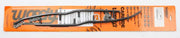 Black metal snowmobile wear bar with holes, packaged on orange and white card for EYV3-5500 carbide runners Yamaha