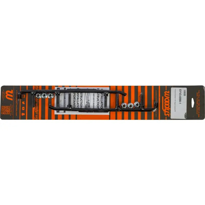 Black metal roof rack crossbars with mounting hardware for EYV3-6590 Carbide Runners Yamaha