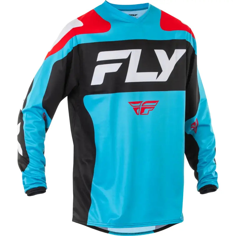 F 16 Jersey Cyan/Black/White Lg