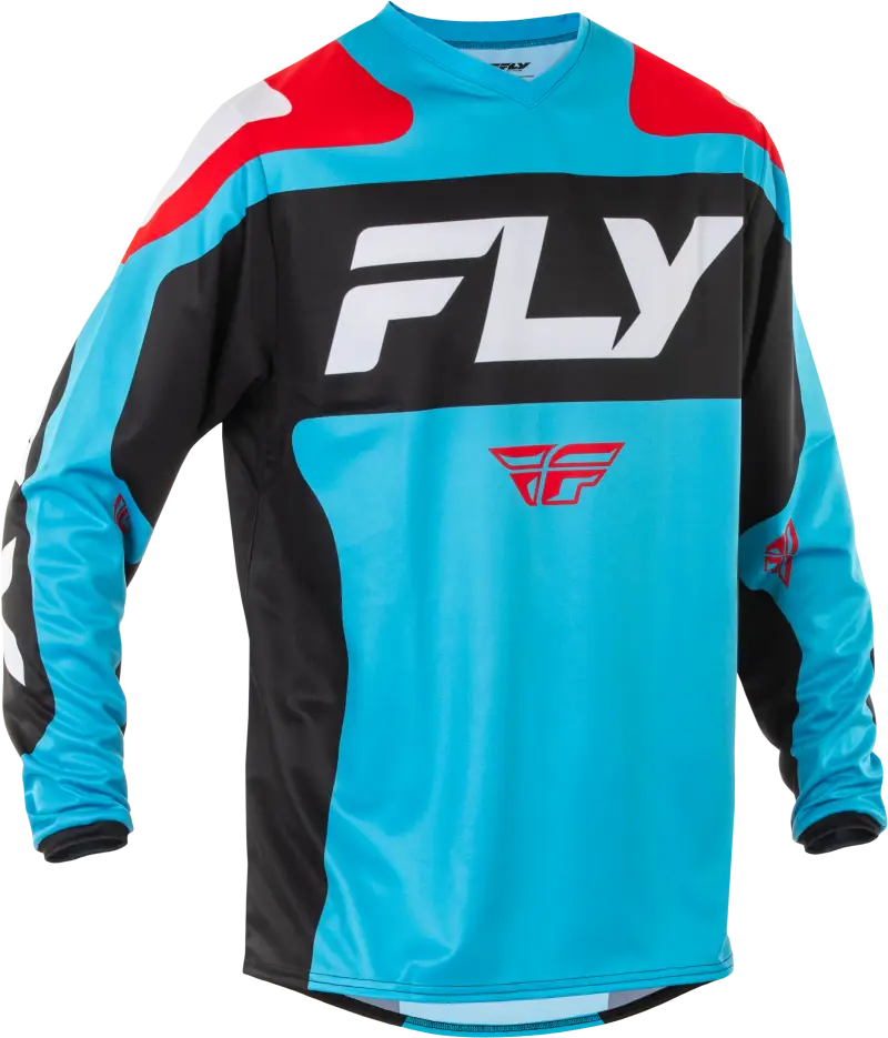 F 16 Jersey Cyan/Black/White Md