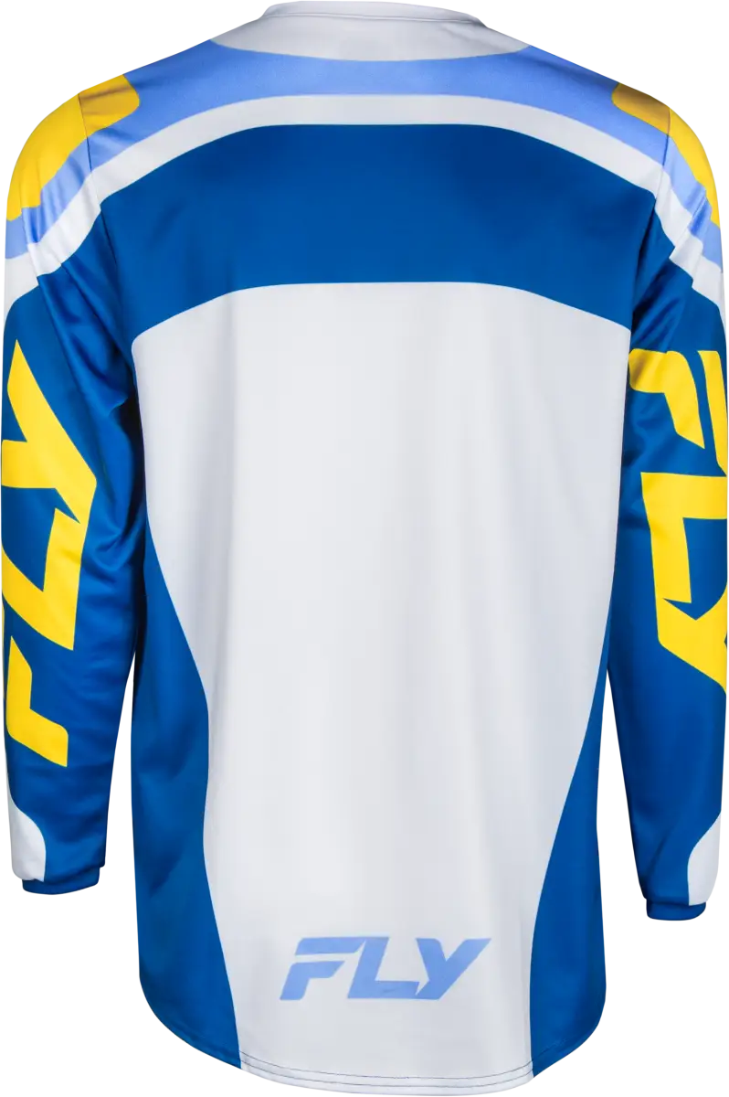 F 16 Jersey White/Dark Blue/Yellow 2x
