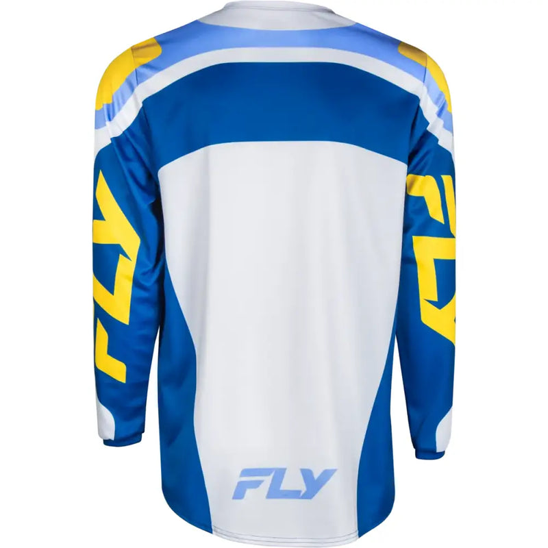 F 16 Jersey White/Dark Blue/Yellow Lg