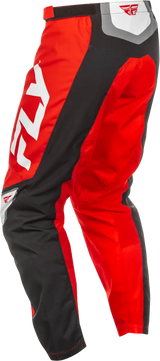 Red, black, and white motocross pants F 16 Pants for RV parts & accessories or truck parts